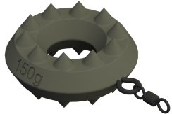 Rybářské olovo Suretti Věnec s očkem a obratlíkem 150 g
