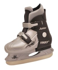 Chlapecké zimní brusle TRULY® JUNIOR, černo-stříbrné