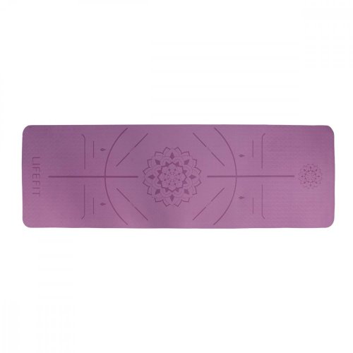 Podložka LIFEFIT® YOGA MAT RELAX DUO, 183x58x0,6cm, bordó