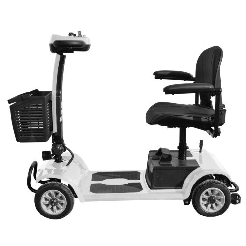 Elektrický čtyřkolový vozík RACCEWAY® SPLIT, bílý