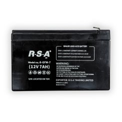 Baterie olověná průmyslová ELJET R-S-A, 12V 7Ah