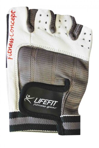 Fitness rukavice LIFEFIT® PRO, bílé