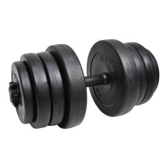 Činka nakládací LIFEFIT® jednoruční 23 kg, vinyl-cement, 30mm tyč/8x kotouč