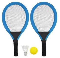 Líný tenis RULYT® set modrý - rakety, míček, košík