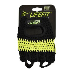 Fitness rukavice LIFEFIT® FIT, černo-zelené