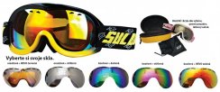 Brýle sjezdové juniorské SULOV® PASSO, dvojsklo, černo-žluté