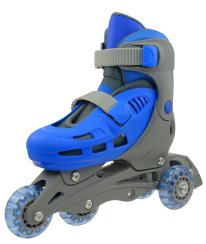 Kolečkové brusle TRISKATE BASIC, šedo-modré