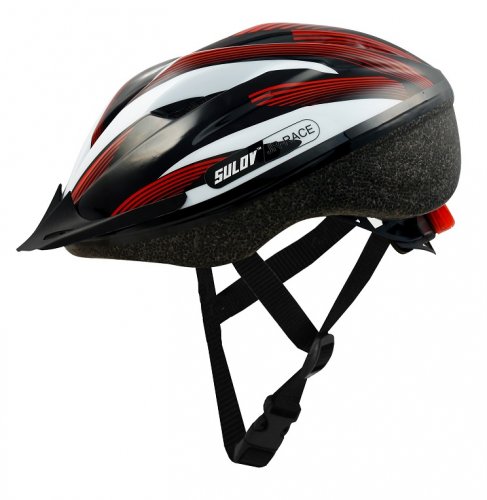 Dětská cyklo helma SULOV® JR-RACE-B, černo-bílá - Helma velikost: S
