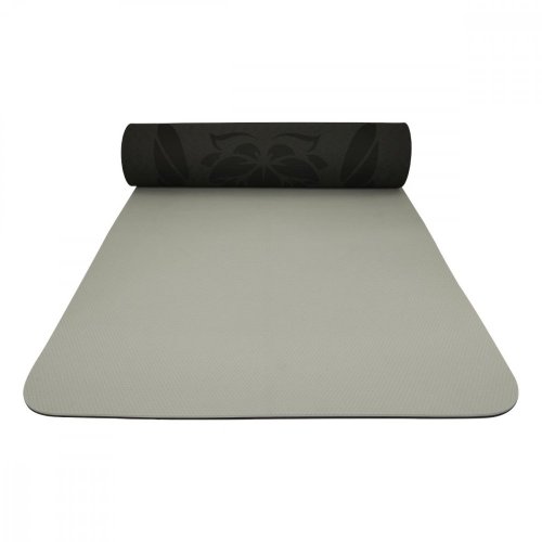Podložka LIFEFIT® YOGA MAT LOTOS DUO, 183x58x0,6cm, černá