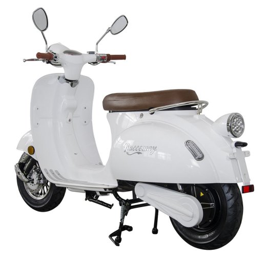 Elektroskútr  RACCEWAY® CENTURY E-RETRO, bílý-lesklý