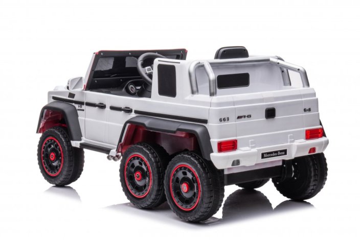 Dětské elektrické auto Mercedes G63 - 6 kol bílá/white