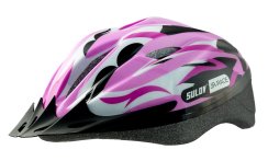 Dětská cyklo helma SULOV® JR-RACE-G, růžovo-zelená
