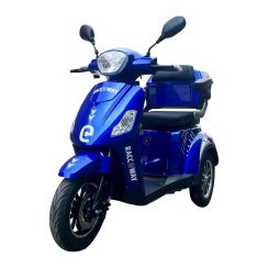 Elektrický tříkolový vozík RACCEWAY® VIA LITE, modrý