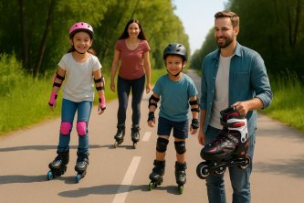 Jak vybrat a správně udržovat brusle 2v1 – zimní i kolečkové v jednom