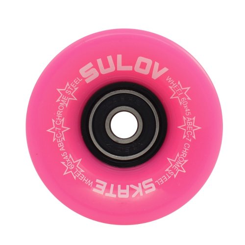 Kolečka Penny board NEON PINK 60 x 45mm 85A, sada 4ks, s ložisky