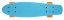 Penny board 22" SULOV® VIA DOLCE sv.modrý-mat.oranžový