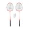 Badmintonový set SULOV®, 2x raketa, 2x míček, vak - červený