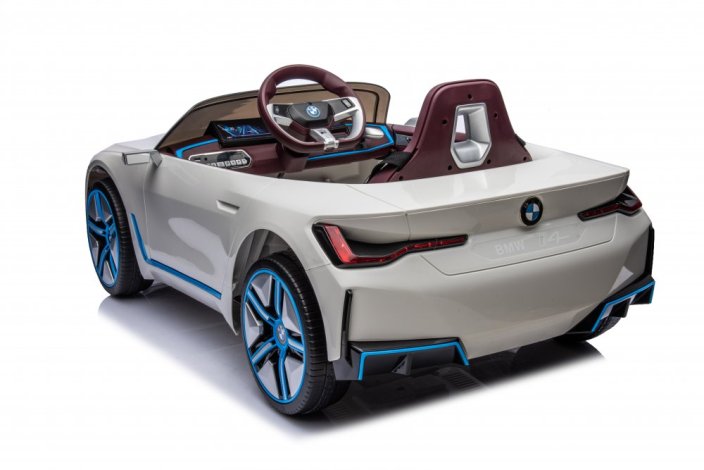 Dětské elektrické auto BMW i4 bílá/white