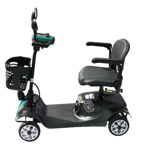 Elektrický čtyřkolový vozík RACCEWAY® SOLID, světle modrý