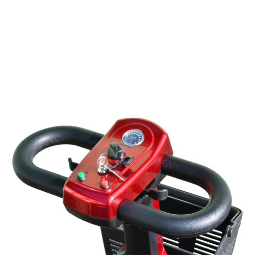 Elektrický čtyřkolový vozík RACCEWAY® SPLIT, vínový