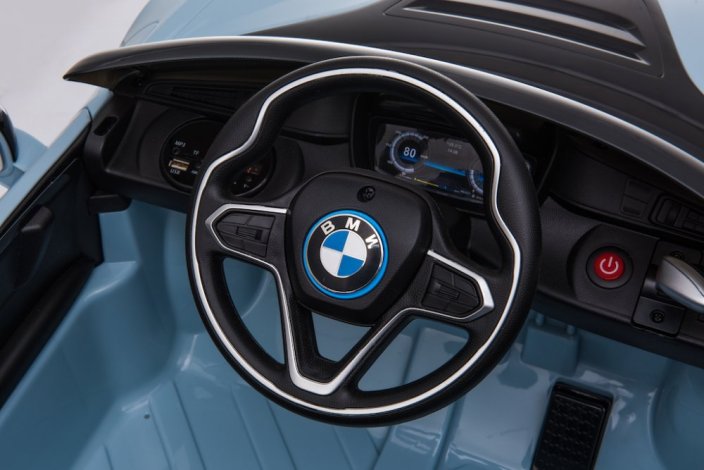 Dětské elektrické auto BMW i8 Coupe sv.modrá