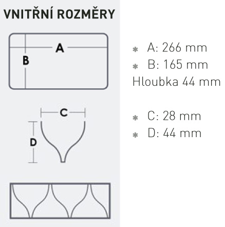 Rybářská krabička, box nebo kufr Meiho Reversible 165
