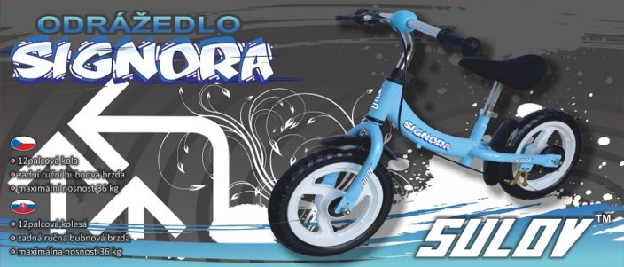 Odrážedlo SULOV® SIGNORA 12", modré