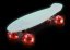 Penny board 22" BURN RIDER růžový fosforeskující, blikající kolečka