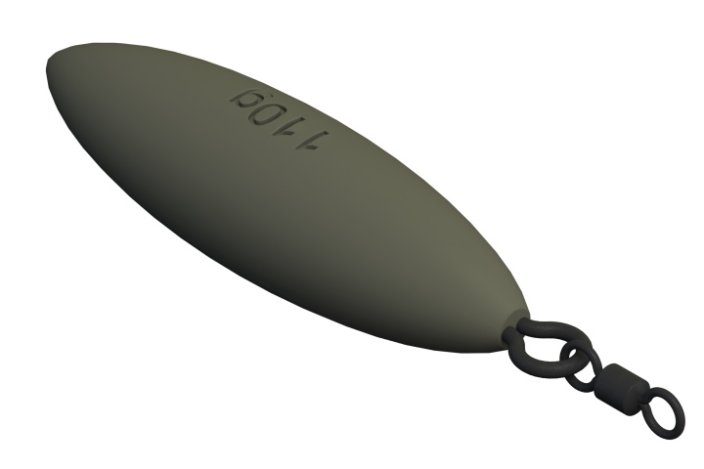 Rybářské olovo Suretti Kaprové ZIP s očkem a obratlíkem 130 g