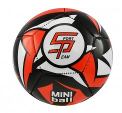 Fotbalový míč miniball SPORTTEAM® S2, černo-červený