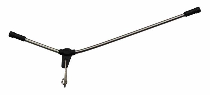 Zarážka, hadička nebo převlek Suretti Ohnuté brčko kovové s karabinkou 10 cm