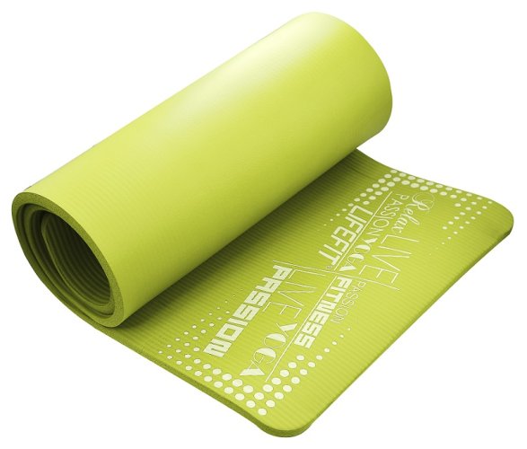 Podložka LIFEFIT® YOGA MAT EXKLUZIV PLUS, 180x58x1,5cm, světle zelená