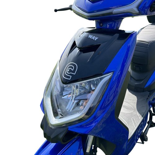 Elektroskútr RACCEWAY® E-FICHTL®, černý-lesklý s baterií 20Ah