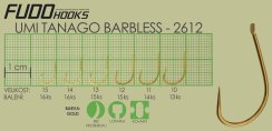 Rybářský háček Fudo Hooks Tanago Brl vel. 15(bal.16ks)