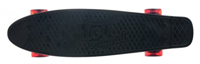 Penny board 22" SULOV® RETRO VENICE černo-tr.červený