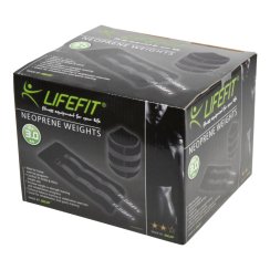 Neoprenová zátěž LIFEFIT® kotník/zápěstí S2 2x3,0kg, černá