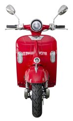 Elektroskútr RACCEWAY® CENTURY E-RETRO, červený-lesklý