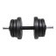 Činka nakládací LIFEFIT® jednoruční 10,5 kg, vinyl-cement, 30mm tyč/6x kotouč