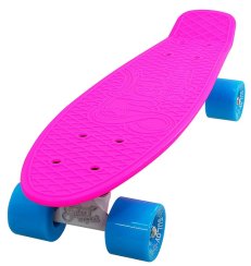 Penny board 22" SULOV® NEON SPEEDWAY růžovo-modro-bílý