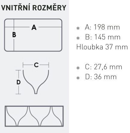 Rybářská krabička, box nebo kufr Meiho Reversible 145