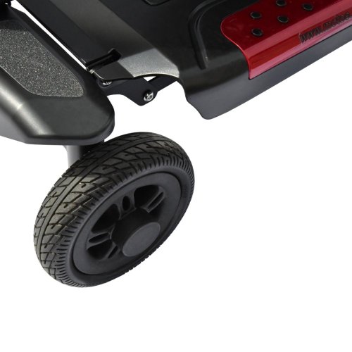 Elektrický čtyřkolový vozík RACCEWAY® FOLD, vínový