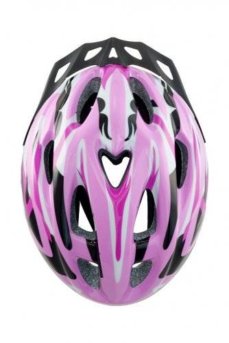 Dětská cyklo helma SULOV® JR-RACE-G, růžovo-zelená - Helma velikost: M