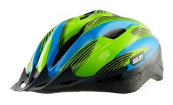 Dětská cyklo helma SULOV® JR-RACE-B, modro-zelená
