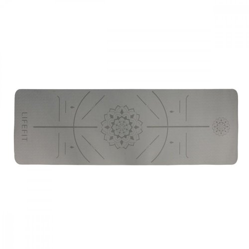 Podložka LIFEFIT® YOGA MAT RELAX DUO, 183x58x0,6cm, černá
