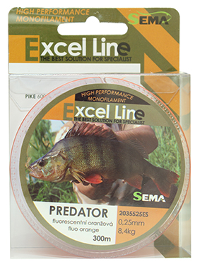 Rybářský vlasec Sema Predator 300 m průměr 0,28 mm / 9,85 kg