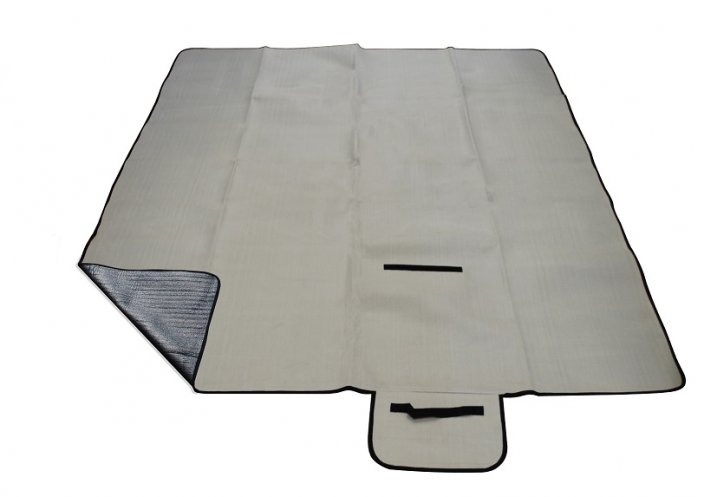 Pikniková deka CALTER® GRADY, 200x150 cm, šedá