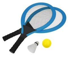 Líný tenis RULYT® set modrý - rakety, míček, košík