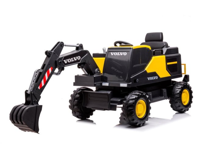 Dětský plně elektrický bagr Volvo PRO žlutá, Li-Ion