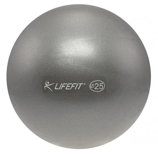 Míč OVERBALL LIFEFIT® 25cm, stříbrný