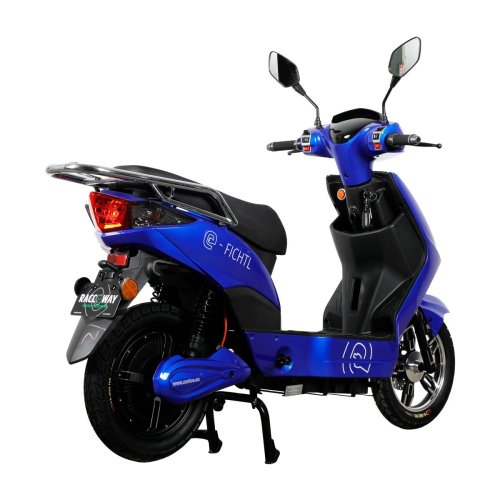 Elektroskútr RACCEWAY® E-FICHTL®, modrý-lesklý s baterií 20Ah Elektroskútr RACCEWAY® E-FICHTL®, modrý-lesklý s baterií 20Ah